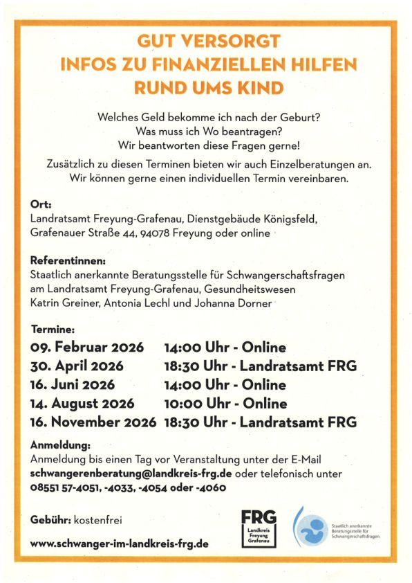 Gut versorgt! Infos zu finanziellen Hilfen rund ums Kind